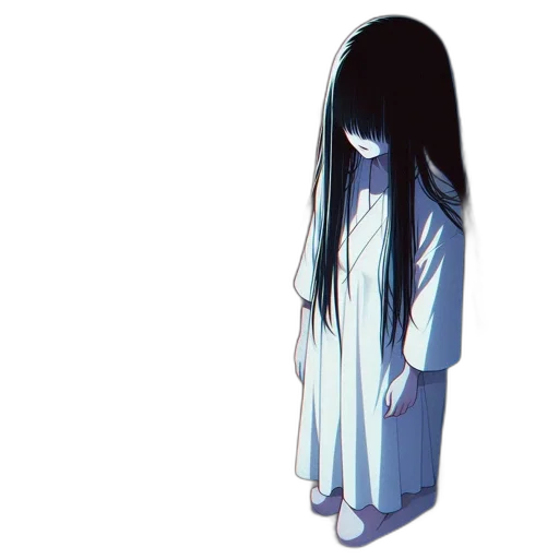 dress, hair, mask, creature transparent PNG cut-out