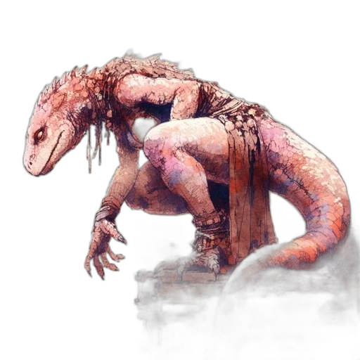 creature, dragon, animal, staff transparent PNG cut-out