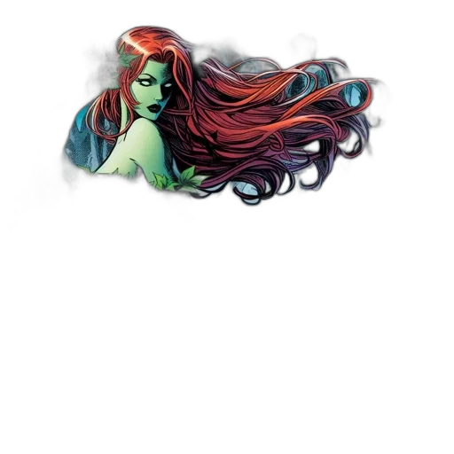 hair, fantasy art, comic book art, concept art transparent PNG cut-out