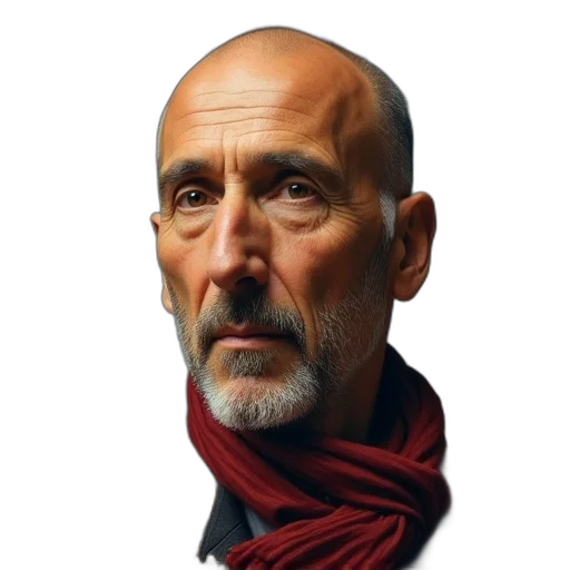 face, jacket, staff, animal transparent PNG cut-out