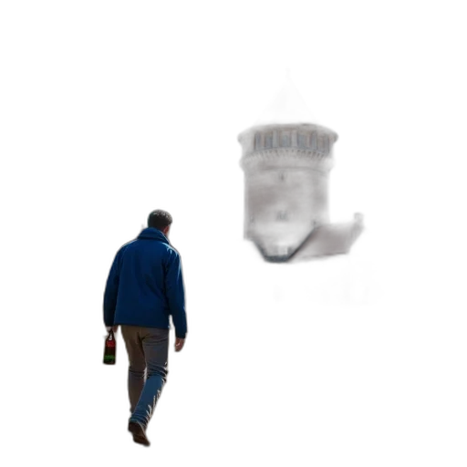 bottle, umbrella, robot, jacket transparent PNG cut-out