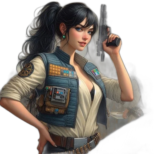 weapon, staff, jacket, concept art transparent PNG cut-out