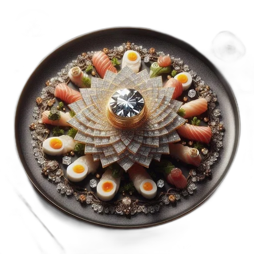 food, jewelry, crown, sushi transparent PNG cut-out