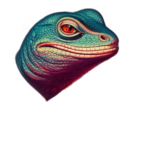 dragon, animal, face, creature transparent PNG cut-out