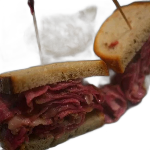food, photorealistic, delicious, reuben transparent PNG cut-out