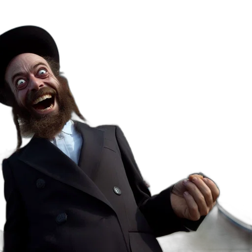 hat, staff, face, creature transparent PNG cut-out