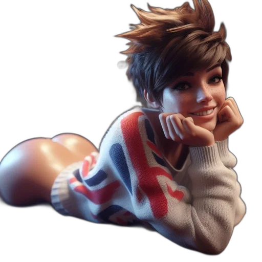 jacket, face, concept art, 3d render transparent PNG cut-out