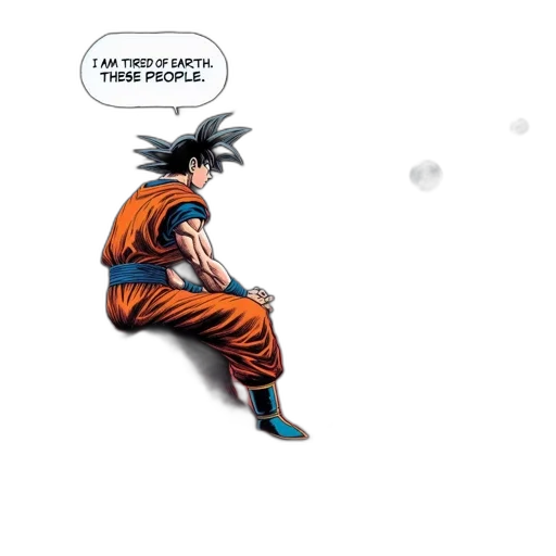 comic book art, concept art, anime, cartoon transparent PNG cut-out