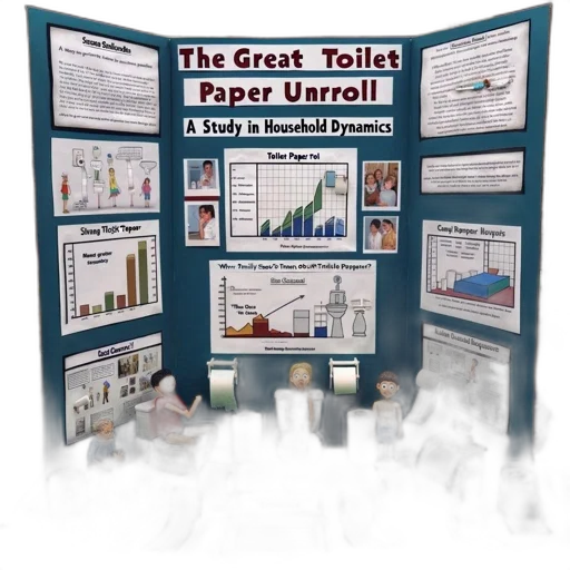 science, fair, project, titled transparent PNG cut-out