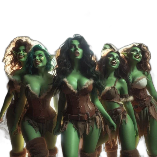 concept art, fantasy art, comic book art, 3d render transparent PNG cut-out