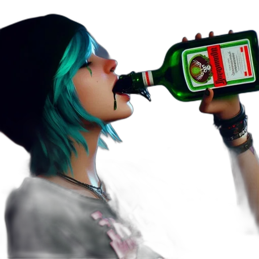 bottle, photorealistic, concept art, 3d render transparent PNG cut-out