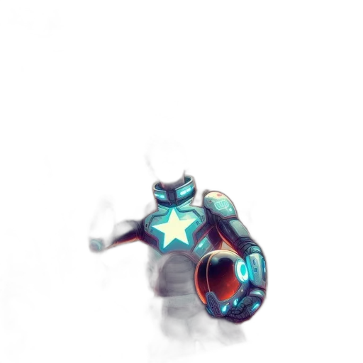 weapon, robot, staff, crown transparent PNG cut-out