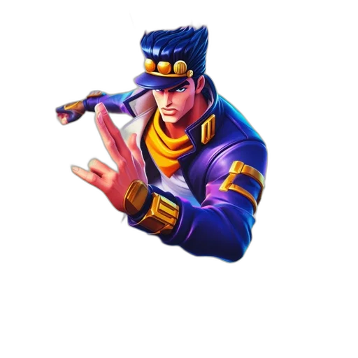 jacket, weapon, staff, face transparent PNG cut-out