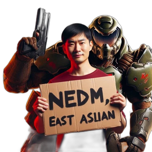 concept art, man, holds, nedm transparent PNG cut-out