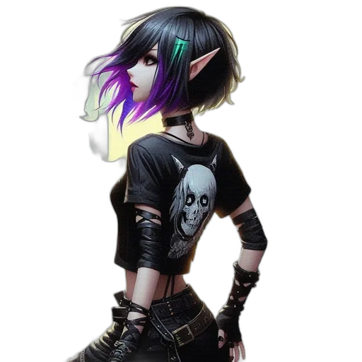 jacket, mask, weapon, staff transparent PNG cut-out