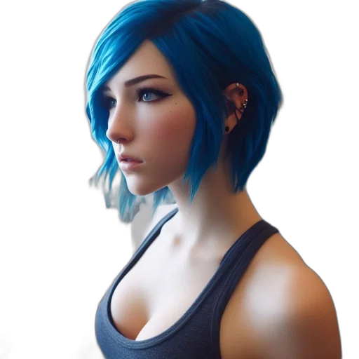 face, dress, robot, hair transparent PNG cut-out