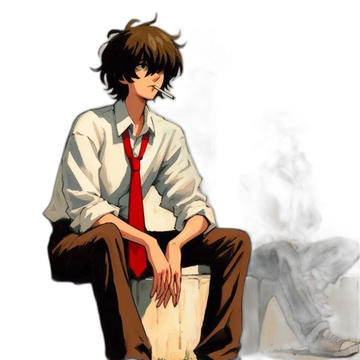 staff, anime, concept art, pixel art transparent PNG cut-out