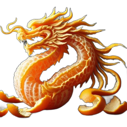dragon, staff, weapon, creature transparent PNG cut-out
