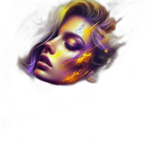 face, mask, crown, fantasy art transparent PNG cut-out