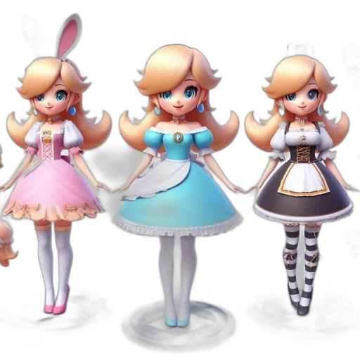 dress, concept art, 3d render, pixel art transparent PNG cut-out