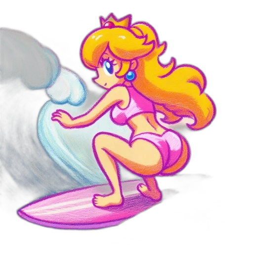concept art, pixel art, watercolor, vaporwave transparent PNG cut-out