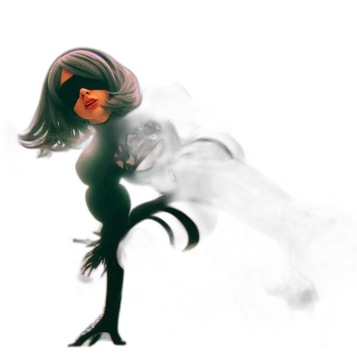 hair, mask, dragon, creature transparent PNG cut-out