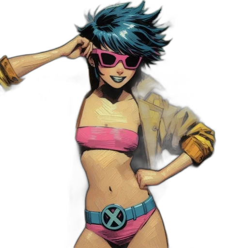 jacket, mask, comic book art, concept art transparent PNG cut-out