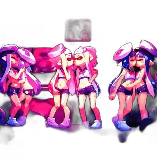 concept art, vaporwave, pixel art, 3d render transparent PNG cut-out