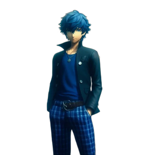 jacket, staff, mask, 3d render transparent PNG cut-out