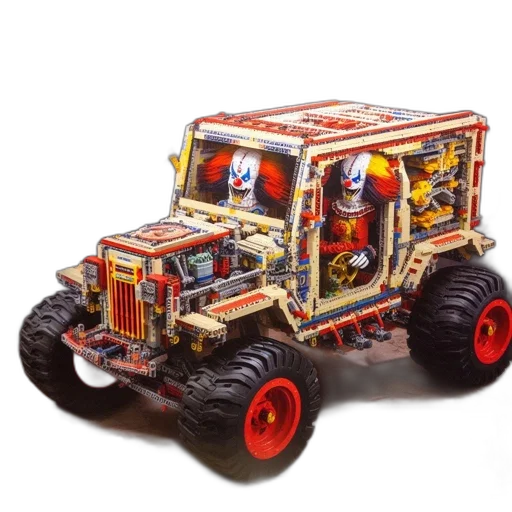 car, robot, concept art, 3d render transparent PNG cut-out