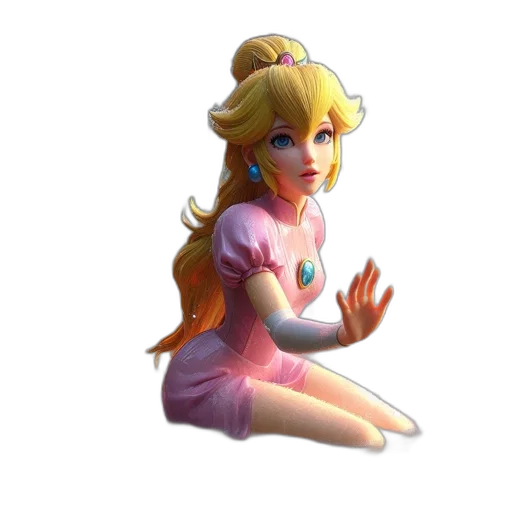 dress, crown, face, staff transparent PNG cut-out