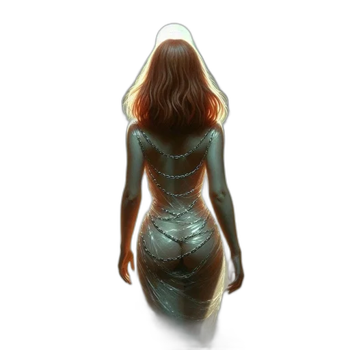 dress, robot, hair, mask transparent PNG cut-out