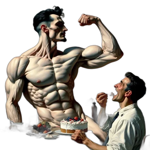 food, comic book art, concept art, photorealistic transparent PNG cut-out