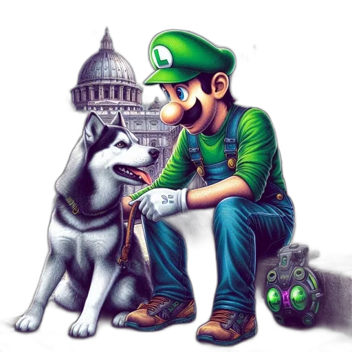 animal, pixel art, concept art, comic book art transparent PNG cut-out