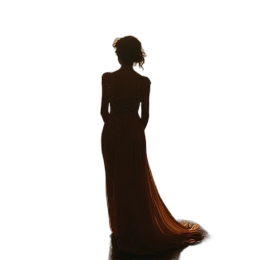 dress, jewelry, staff, crown transparent PNG cut-out