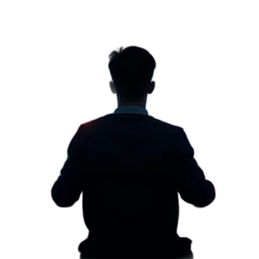 jacket, staff, face, robot transparent PNG cut-out