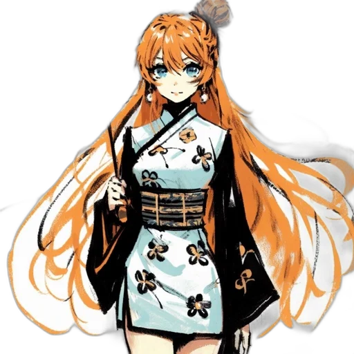 staff, dress, anime, pixel art transparent PNG cut-out
