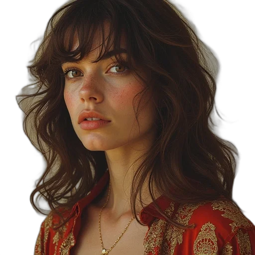 jewelry, face, dress, hair transparent PNG cut-out