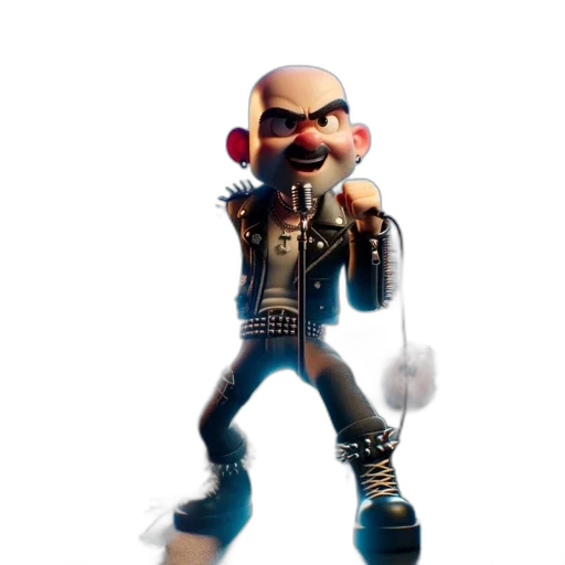 jacket, staff, weapon, mask transparent PNG cut-out