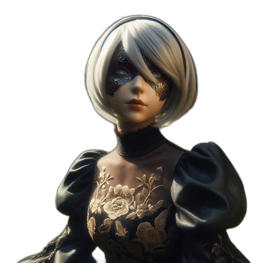mask, dress, face, staff transparent PNG cut-out