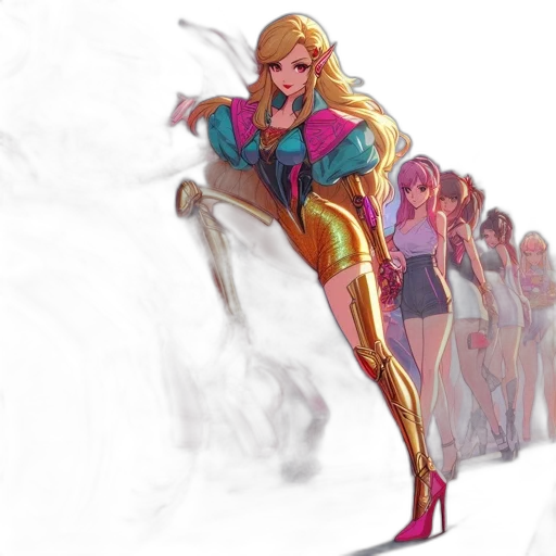concept art, comic book art, fantasy art, pixel art transparent PNG cut-out