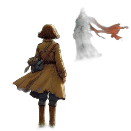 dress, jacket, creature, mask transparent PNG cut-out