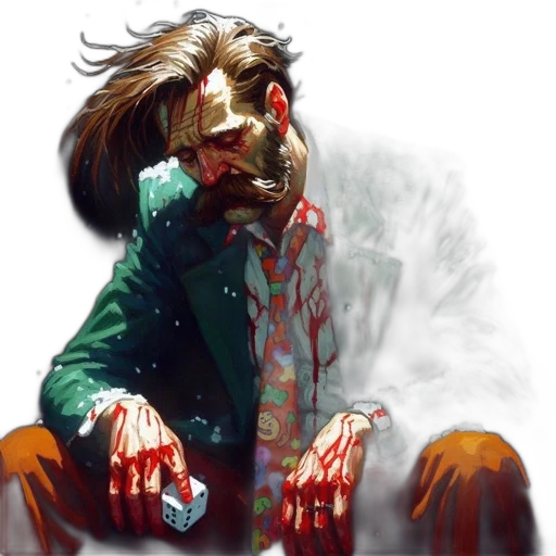 jacket, face, concept art, cyberpunk transparent PNG cut-out