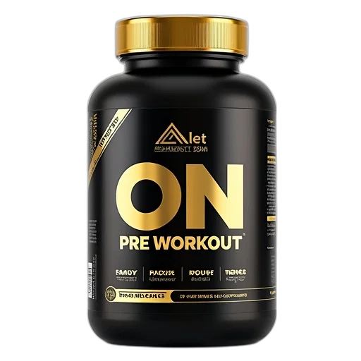 gold, standard, pre-workout, supplement transparent PNG cut-out