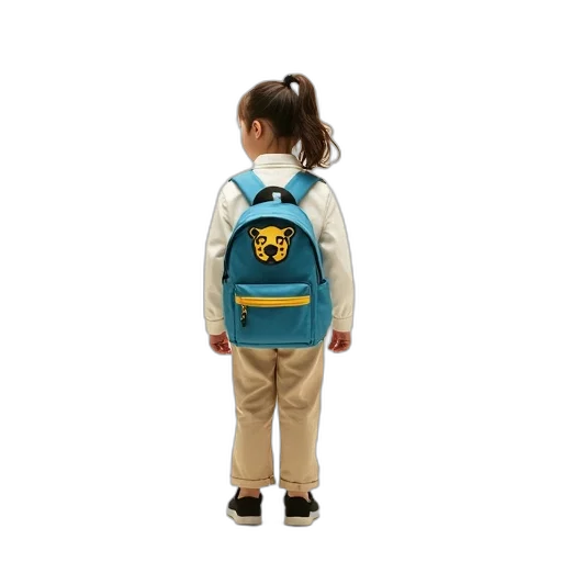 jacket, young, girl, ponytail transparent PNG cut-out