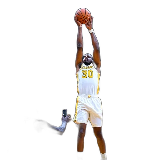 3d render, concept art, pixel art, basketball transparent PNG cut-out