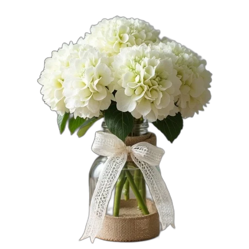 flower, photorealistic, 3d render, monochrome transparent PNG cut-out