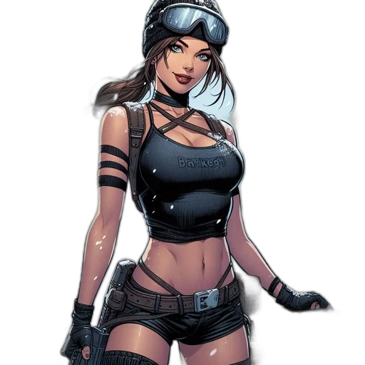 comic book art, concept art, cyberpunk, fantasy art transparent PNG cut-out