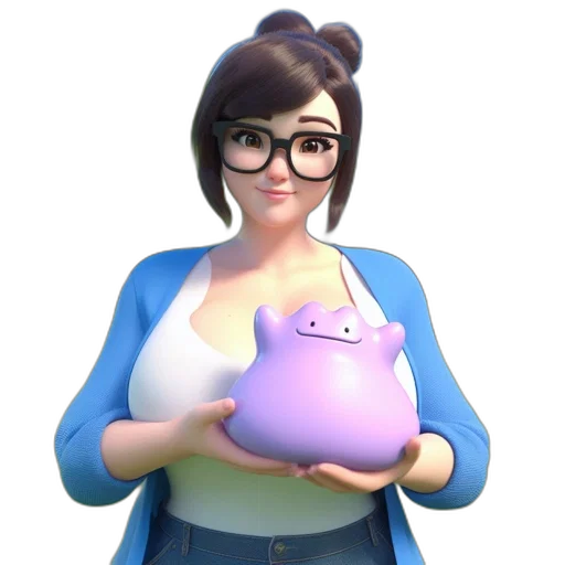 staff, animal, 3d render, concept art transparent PNG cut-out