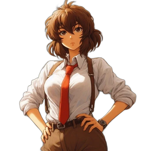 staff, dress, jacket, face transparent PNG cut-out